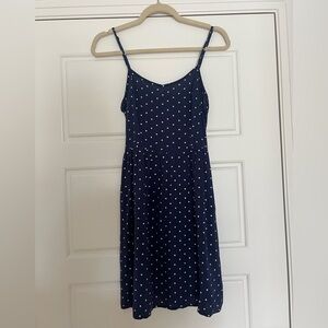 H&M Navy Blue Smocked Dress